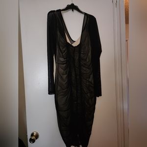 NWT Black mesh dress